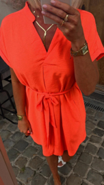 MIA basic dress flashy coral