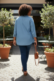 GIULIA denim shirt curve