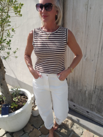 RORY striped top chocolat