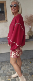 JUNE fleece sweatshirt burgundy