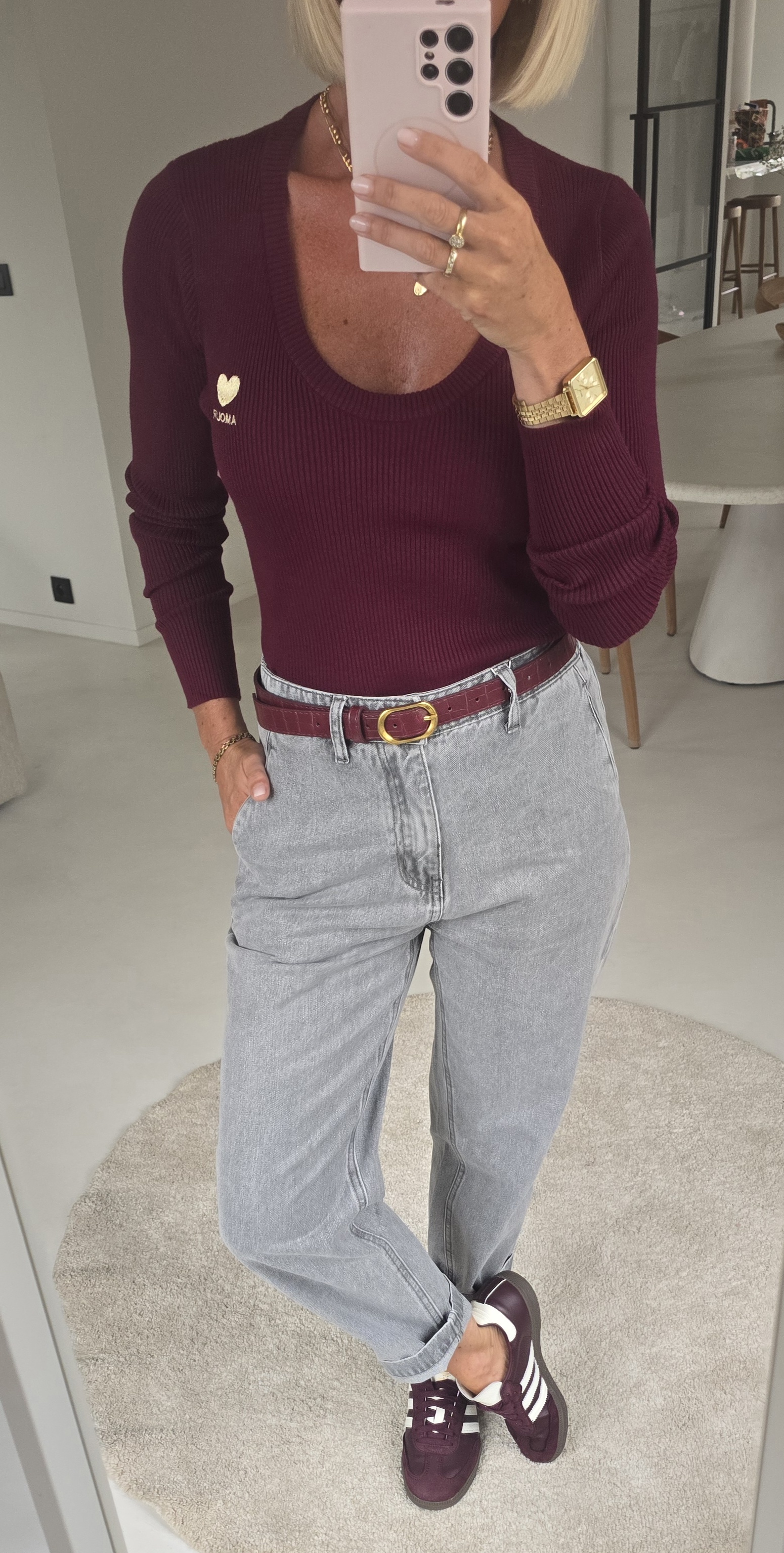 MANOUK balloon jeans grey