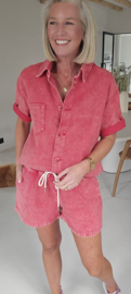 KAE jeans shorts cranberry