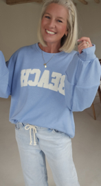 BEACH sweatshirt baby blue