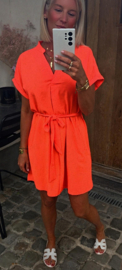 MIA basic dress flashy coral