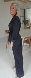 ROSIE satin suit silky black
