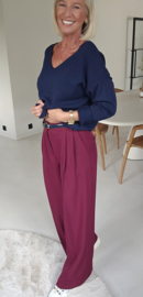 BECCA suit pants burgundy