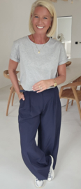 BASIC cotton T-shirt mêlee grey