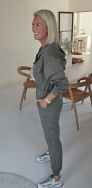 ANA sweatshirt jumpsuit khaki