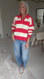 CANDY RUGBY knit red