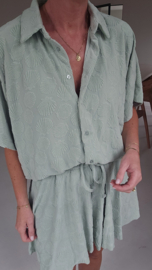 BEACH TIME terry set soft mint