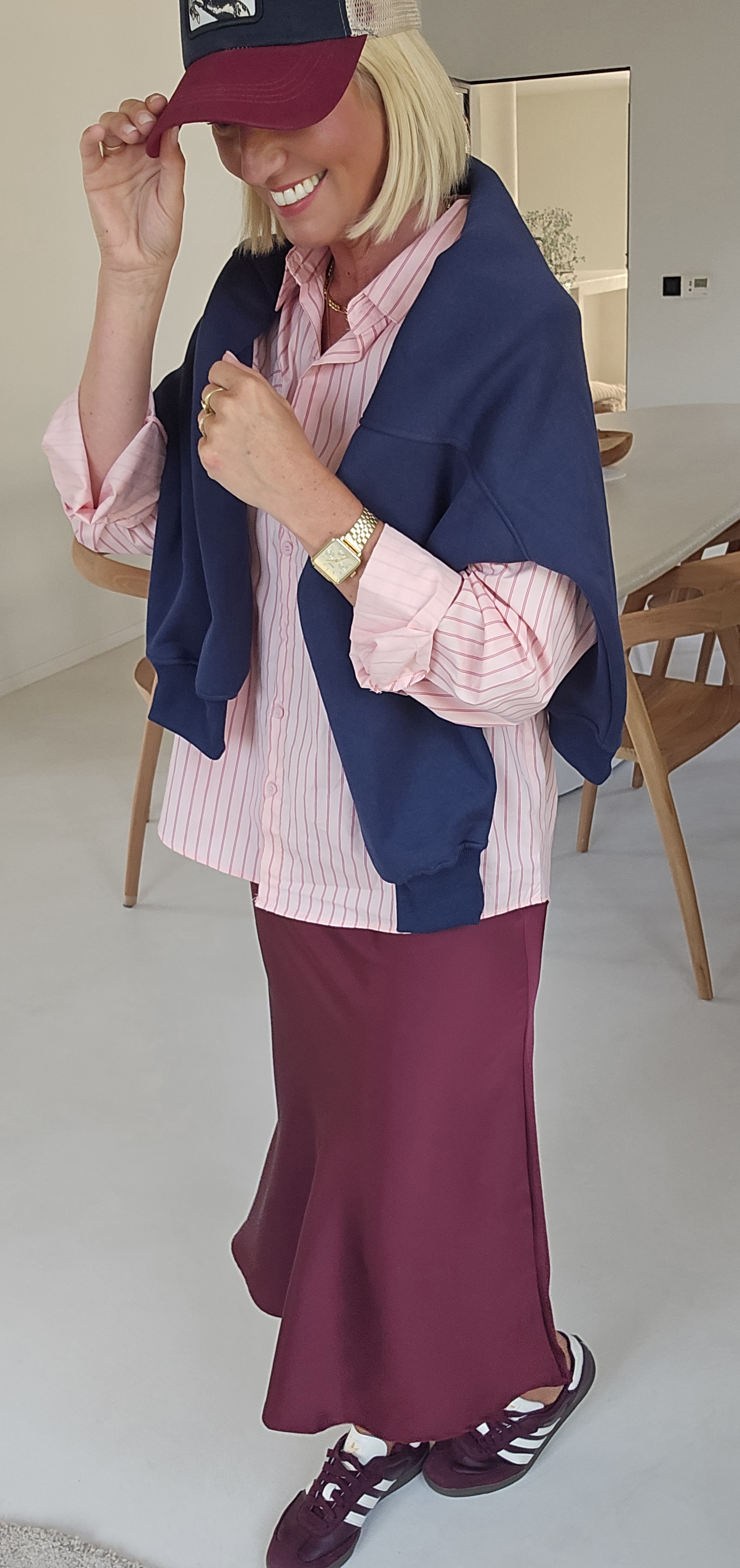 PARIS CHÉRI striped shirt soft pink