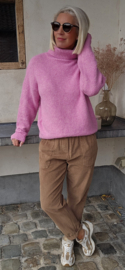 CHARI turleneck knit pink