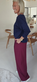 BECCA suit pants burgundy