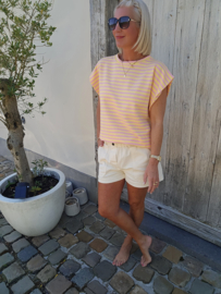 STRIPED BREEZE top pink yellow
