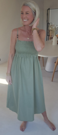 SANDRIN smock dress khaki