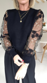 GLAM TIME knit black