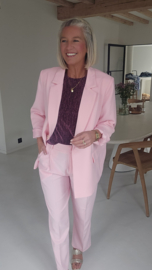CECILIA suit pants pastel pink