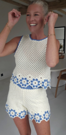 IVY crochet set blue