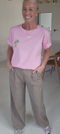 HONOLULU cotton T-shirt pink
