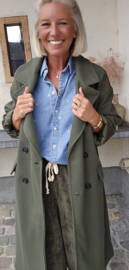 TRUDY maxi  coat khaki