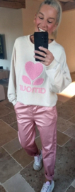 AMOUR sweatshirt vanilla pink