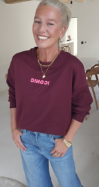 ICONIC sweatshirt burgundy