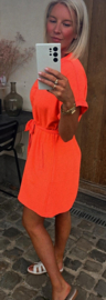 MIA basic dress flashy coral