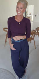 MILIA basic knit burgundy