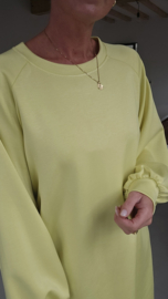 ARIEL sweatshirt dress yellow