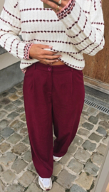 MARLY suit pants burgundy