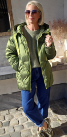 TISHA fancy coat olive