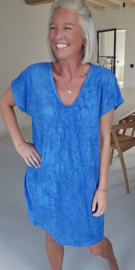 DIDI short terry dress kobalt blue