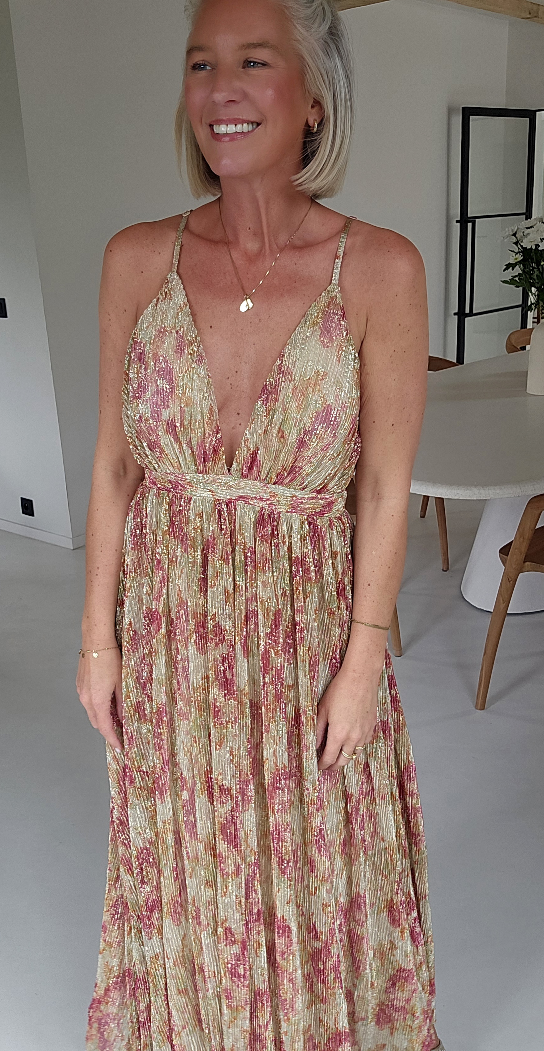 ROZETTA maxi party dress pink