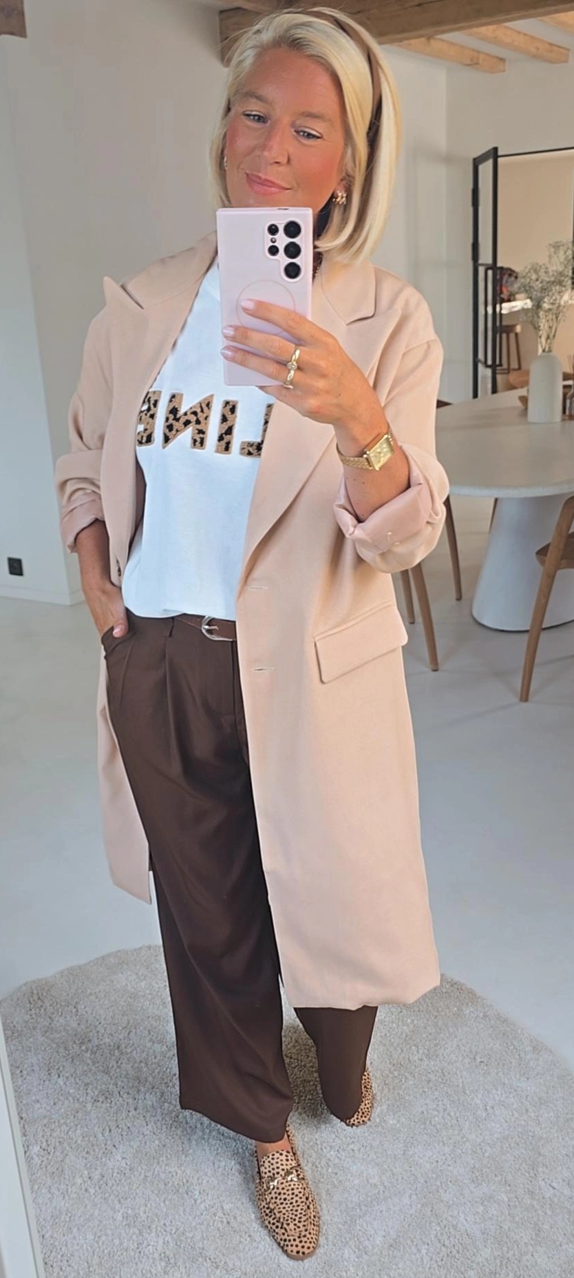 KATE maxi blazer beige