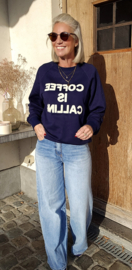 COFFEE sweatshirt navy