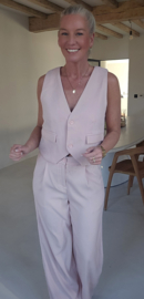 LISAN wide leg pants soft pink