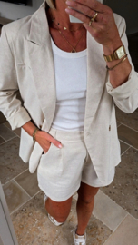 LOTUS linen blazer beige