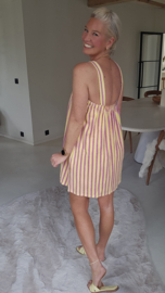 DOLLY striped sponge dress yellow