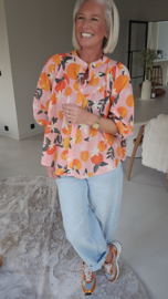 BLOOM ESCAPE blouse citrus crush