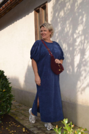 DOMI maxi velours dress navy