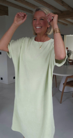 MANDIE soft velvet maxi dress pastel mint