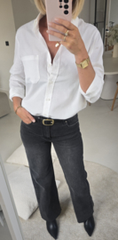 RANIA wide leg jeans washed black