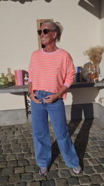 STRIPED BREEZE sweatshirt orange