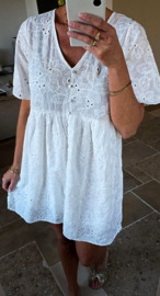 LUNETTA cotton dress white