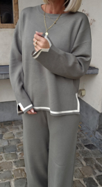 AURORA knit set soft khaki
