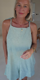 JOLIA sleeveless terry playsuit soft mint