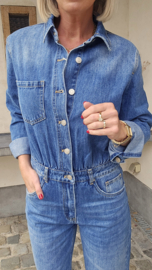 ANITA jeans jumpsuit midi blue