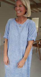 MANDIE soft velvet maxi dress pastel blue