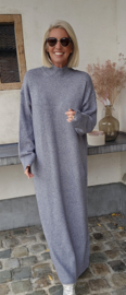 CARLA maxi knit dress grey tall line