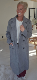 CARLI maxi coat grey